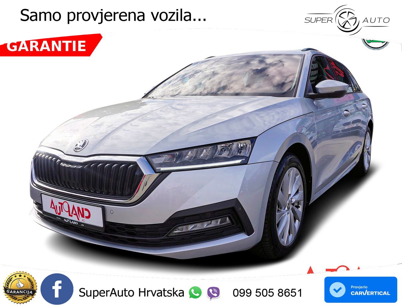 Škoda Octavia Combi 1.5 TSI (150 KS) DSG LED+GR SJED+ACC