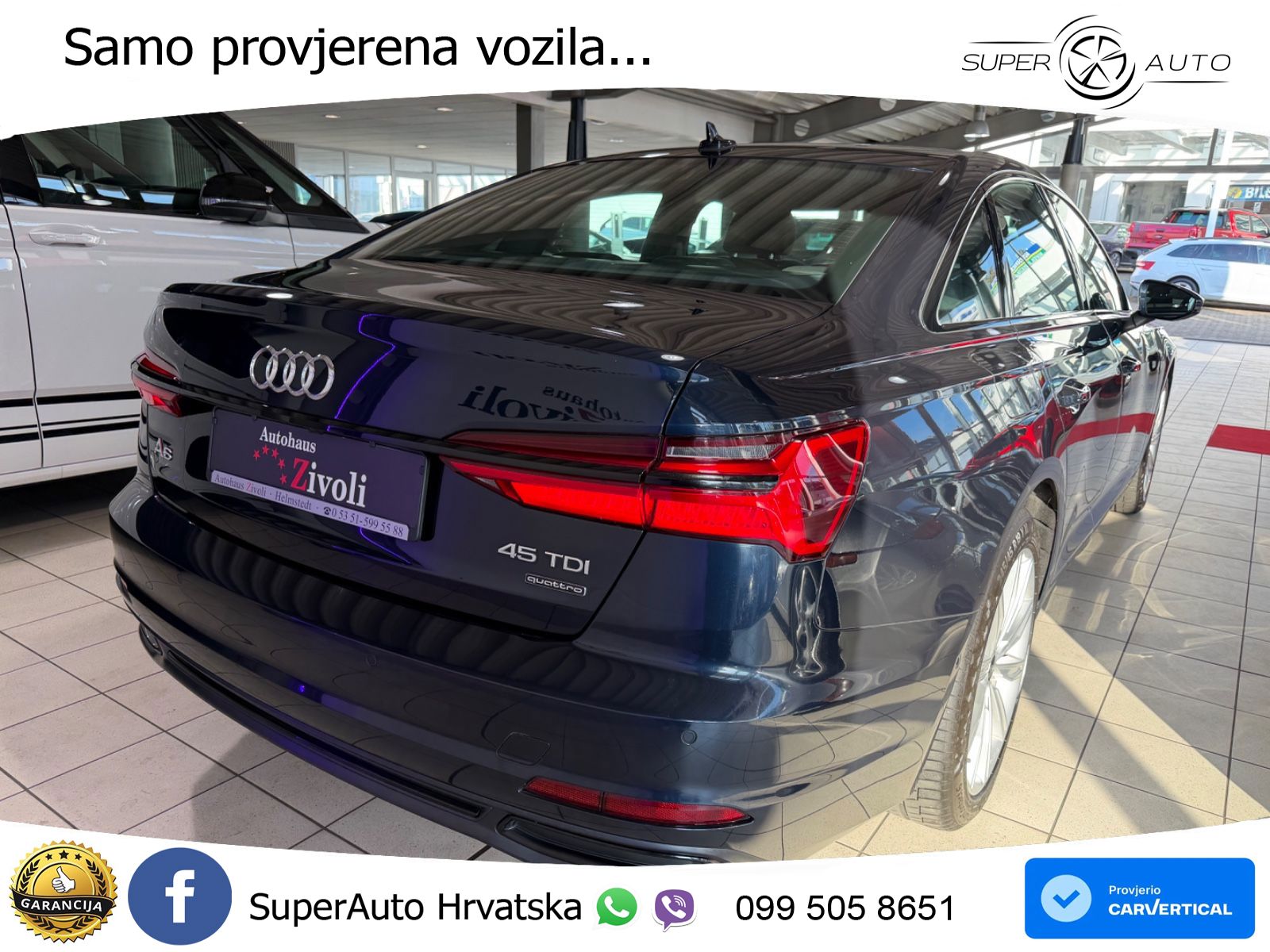Audi A6 45 TDI V6 (245 KS) quattro ultra S tronic LED+GR SJED+ACC