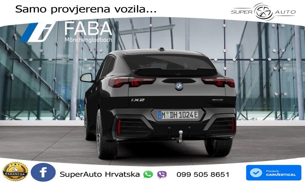 BMW iX2 66.5 kWh (313 KS) xDrive30 M Sport LED+GR SJED+ACC