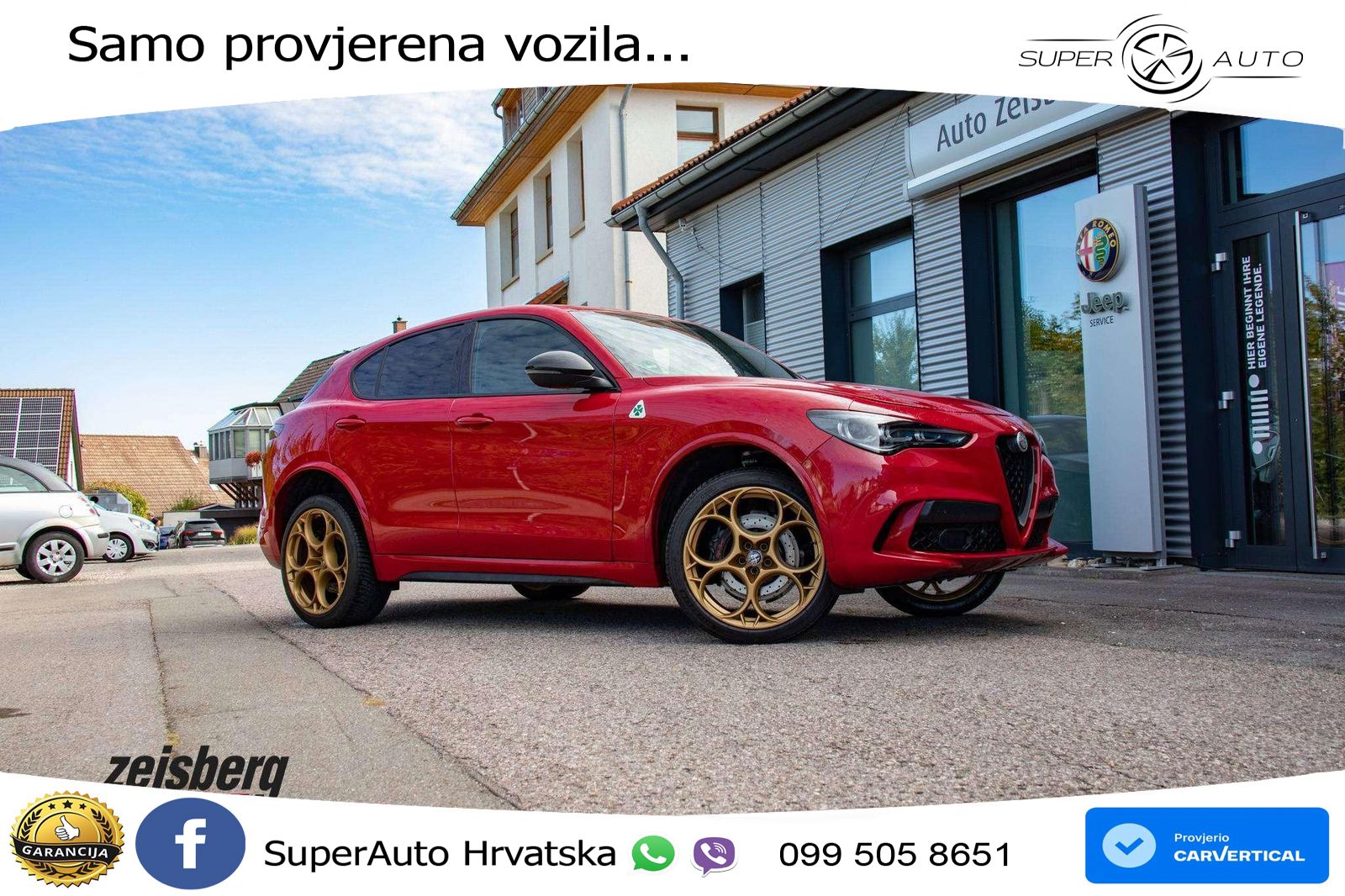 Alfa Romeo Stelvio Quadrifoglio 2.9 V6 Bi-Turbo (520 KS) Q4 Automatic LED+GR SJED+ACC