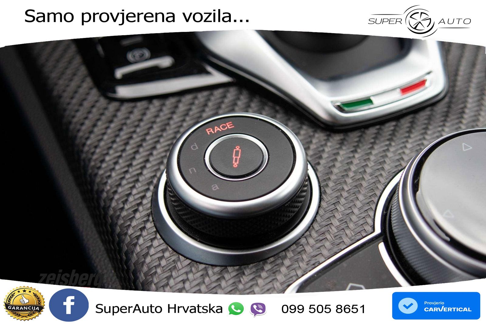 Alfa Romeo Stelvio Quadrifoglio 2.9 V6 Bi-Turbo (520 KS) Q4 Automatic LED+GR SJED+ACC