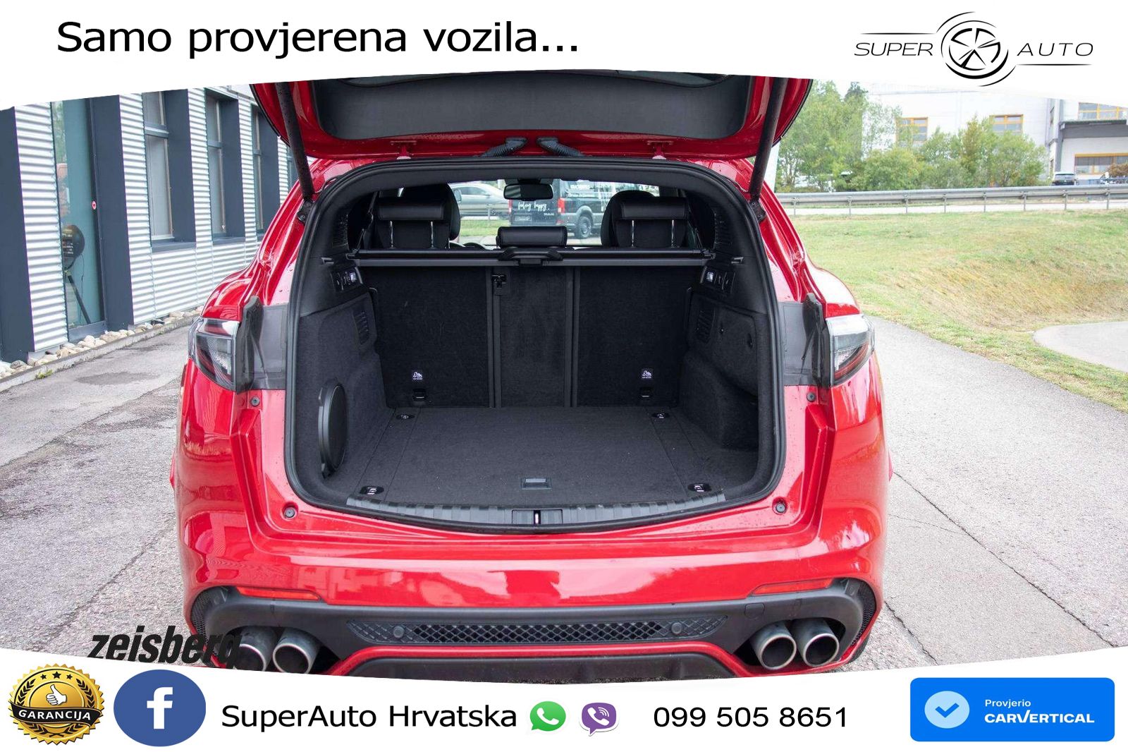 Alfa Romeo Stelvio Quadrifoglio 2.9 V6 Bi-Turbo (520 KS) Q4 Automatic LED+GR SJED+ACC