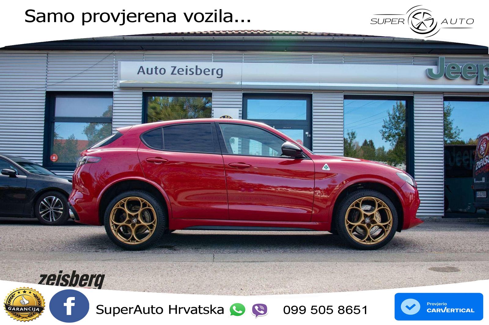 Alfa Romeo Stelvio Quadrifoglio 2.9 V6 Bi-Turbo (520 KS) Q4 Automatic LED+GR SJED+ACC