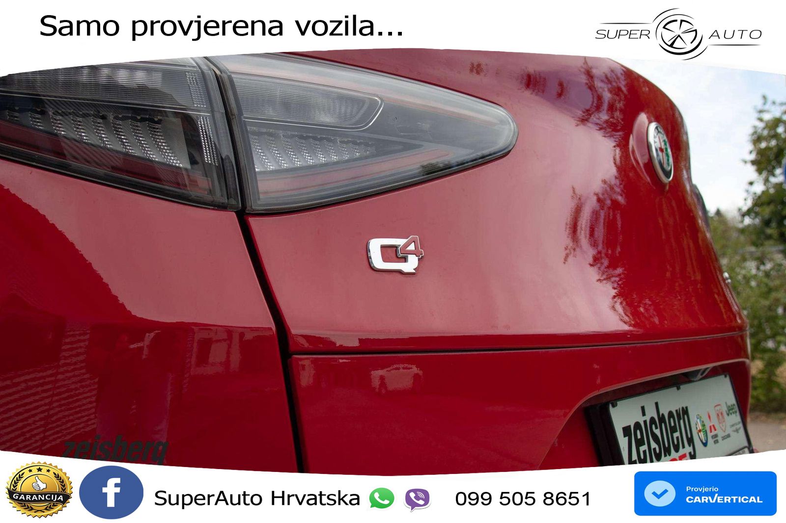 Alfa Romeo Stelvio Quadrifoglio 2.9 V6 Bi-Turbo (520 KS) Q4 Automatic LED+GR SJED+ACC