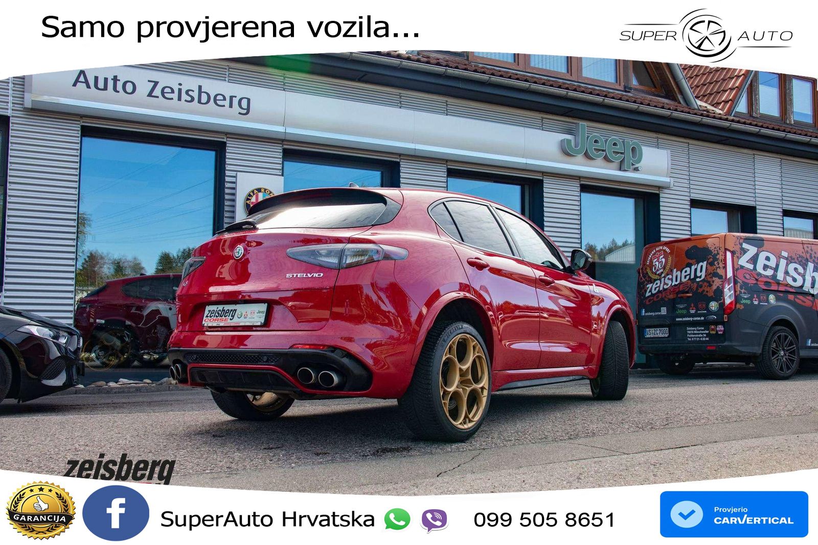 Alfa Romeo Stelvio Quadrifoglio 2.9 V6 Bi-Turbo (520 KS) Q4 Automatic LED+GR SJED+ACC
