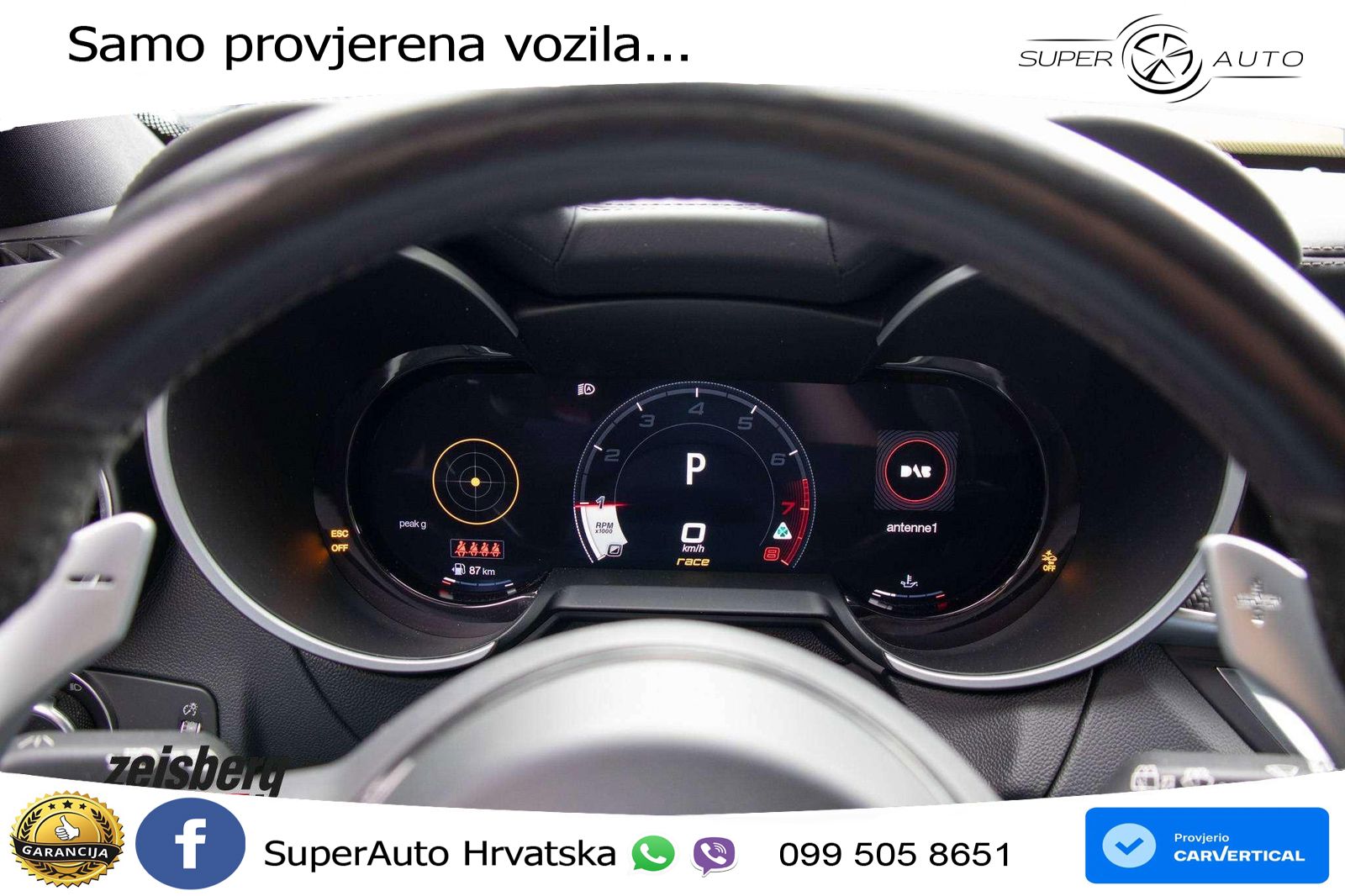 Alfa Romeo Stelvio Quadrifoglio 2.9 V6 Bi-Turbo (520 KS) Q4 Automatic LED+GR SJED+ACC