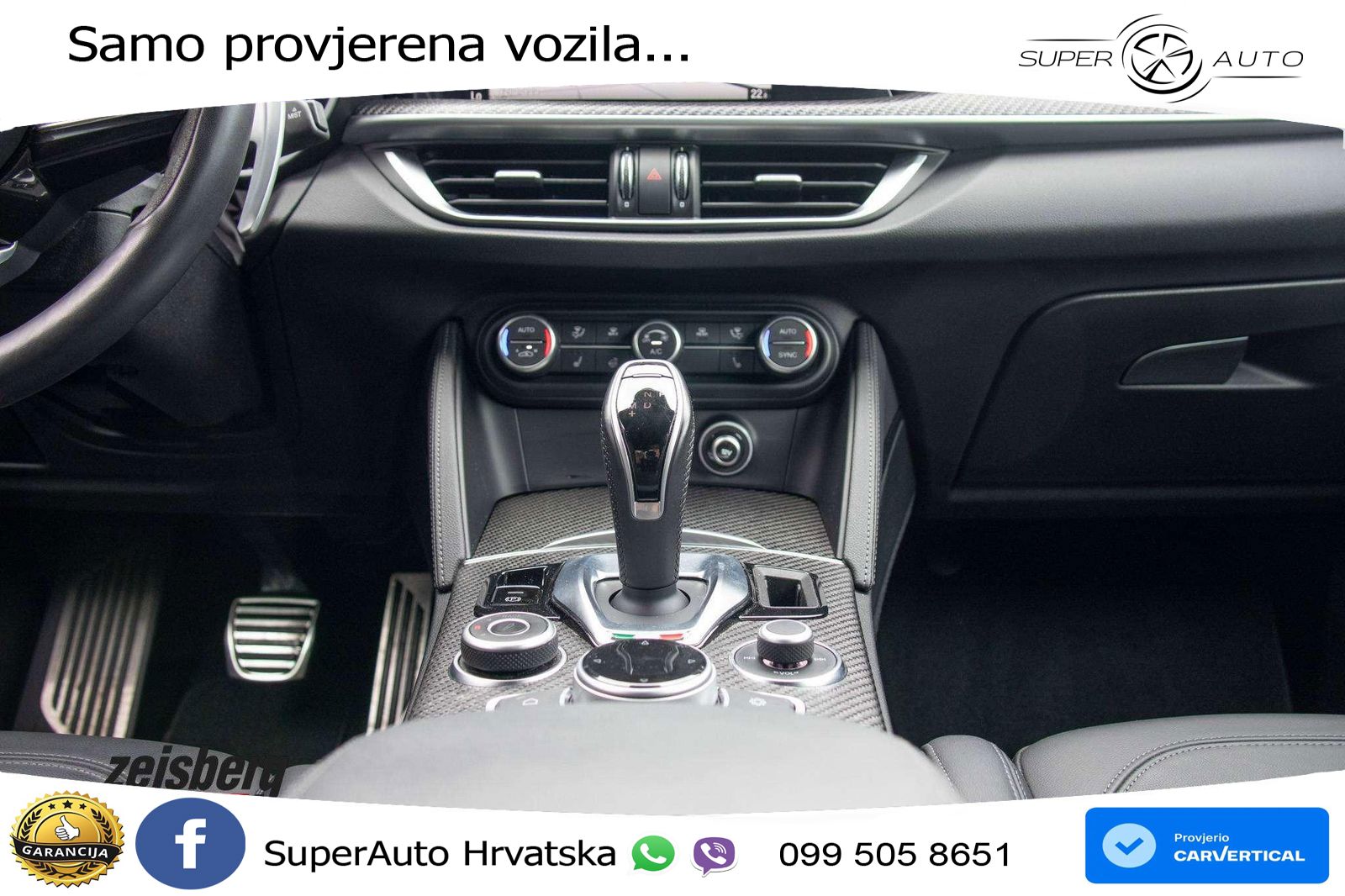 Alfa Romeo Stelvio Quadrifoglio 2.9 V6 Bi-Turbo (520 KS) Q4 Automatic LED+GR SJED+ACC