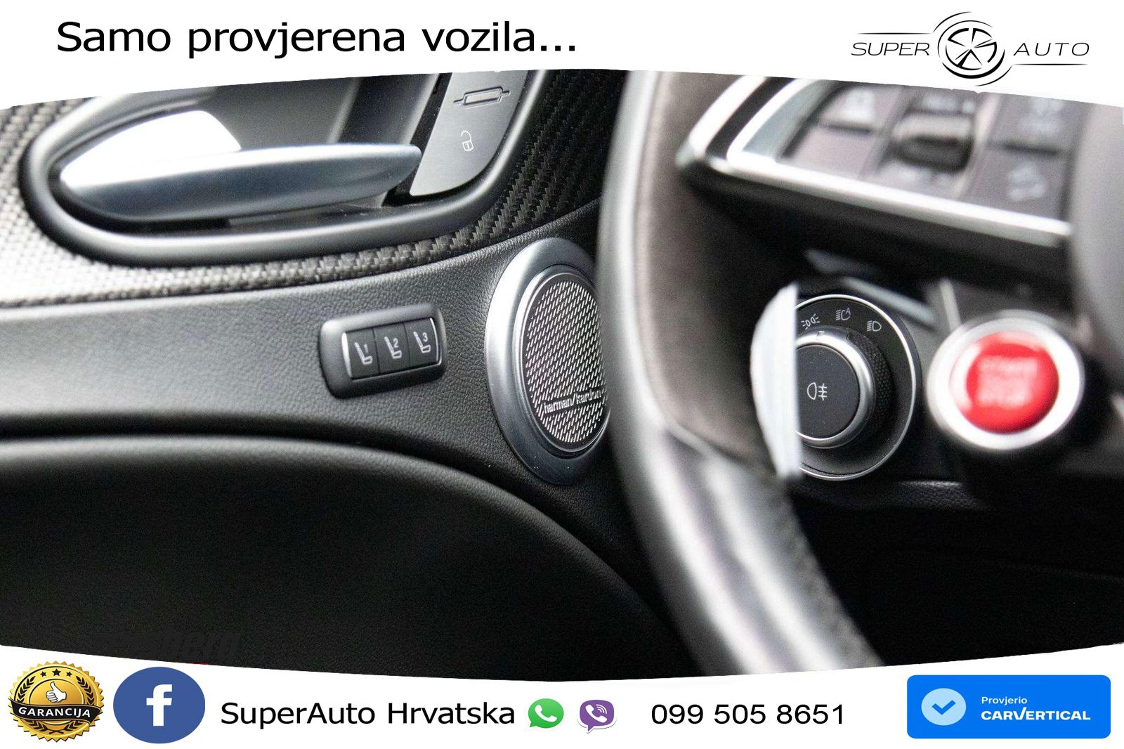 Alfa Romeo Stelvio Quadrifoglio 2.9 V6 Bi-Turbo (520 KS) Q4 Automatic LED+GR SJED+ACC