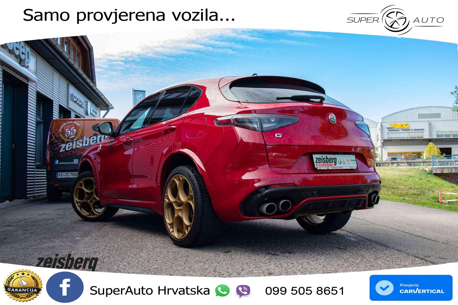 Alfa Romeo Stelvio Quadrifoglio 2.9 V6 Bi-Turbo (520 KS) Q4 Automatic LED+GR SJED+ACC