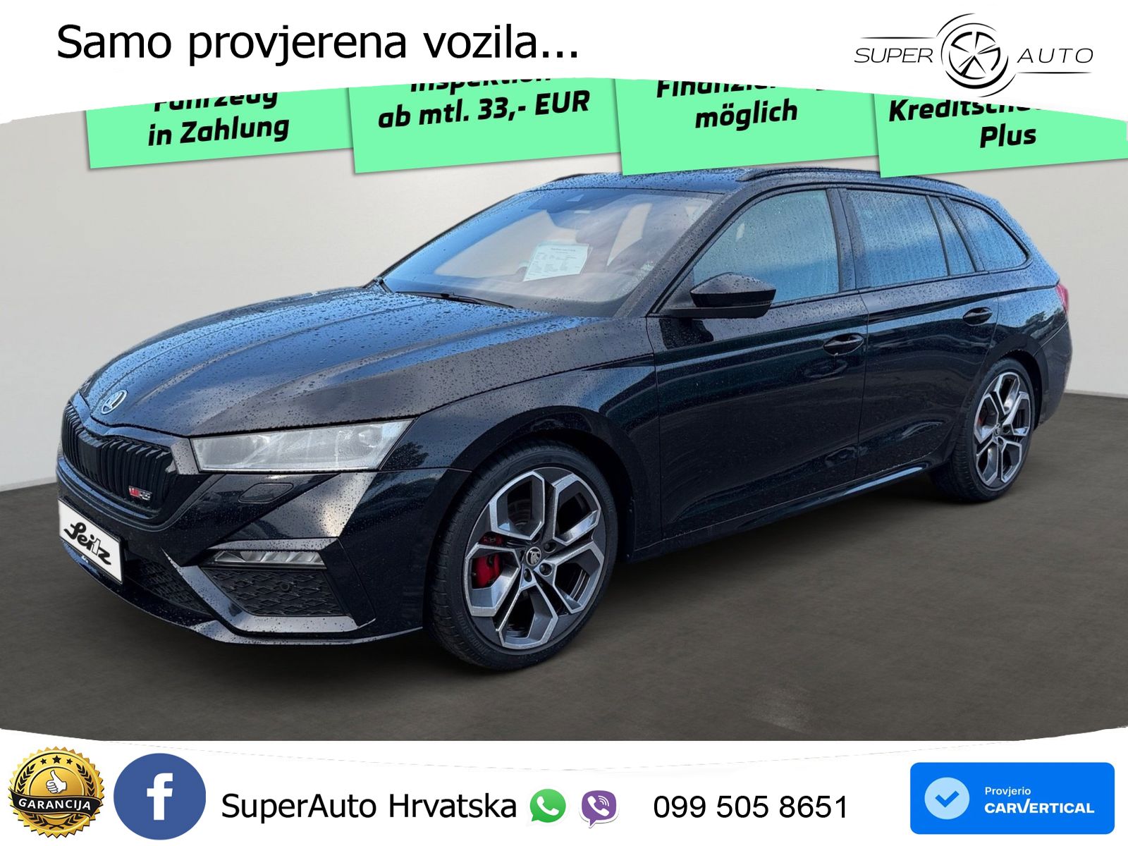 Škoda Octavia Combi RS 2.0 TDI (200 KS) DSG MATRIX+GR SJED+KAM