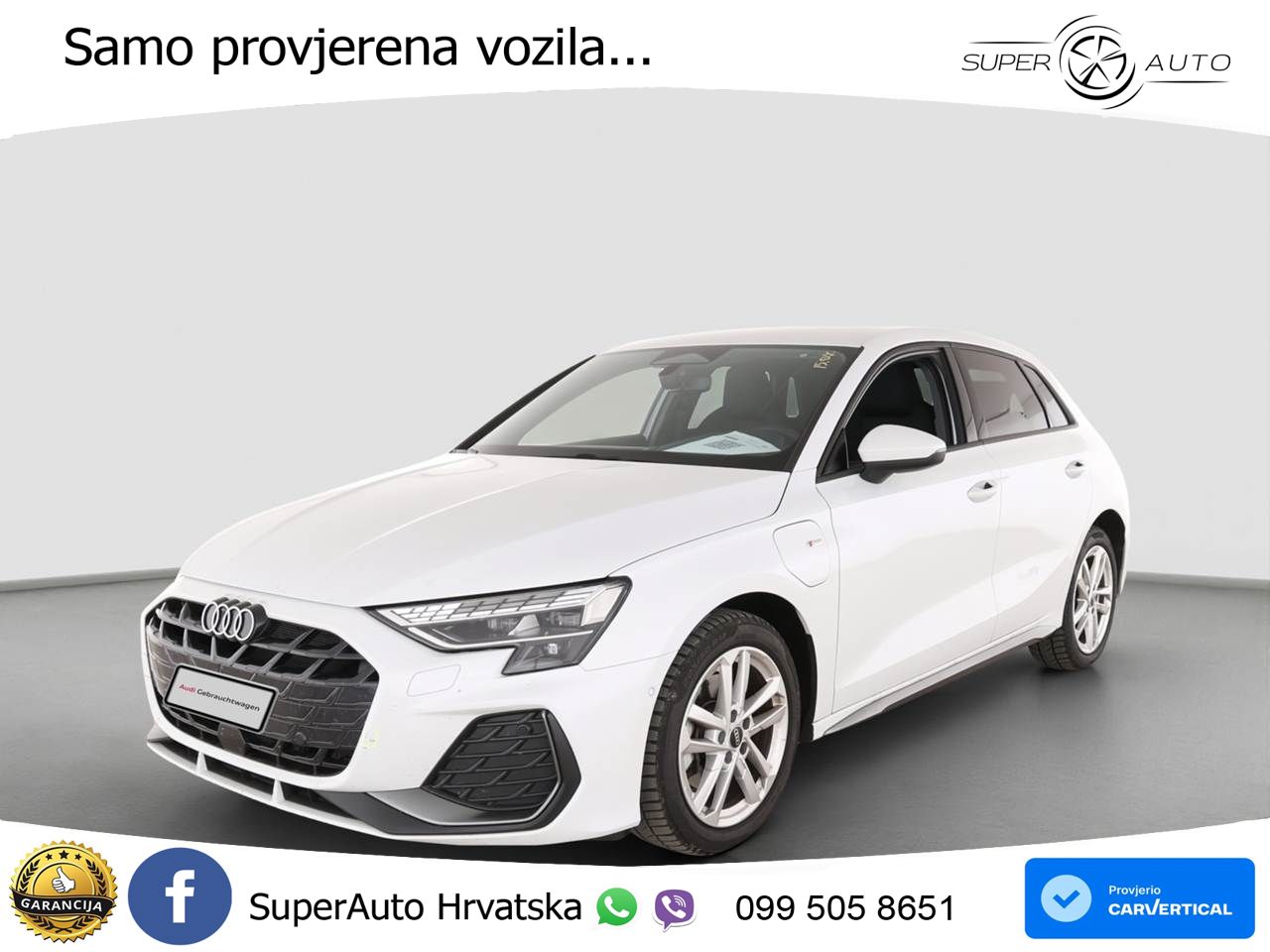 Audi A3 Sportback 40 TFSI e (204 KS) Plug-in Hybrid S tronic S line LED+GR SJED+ACC