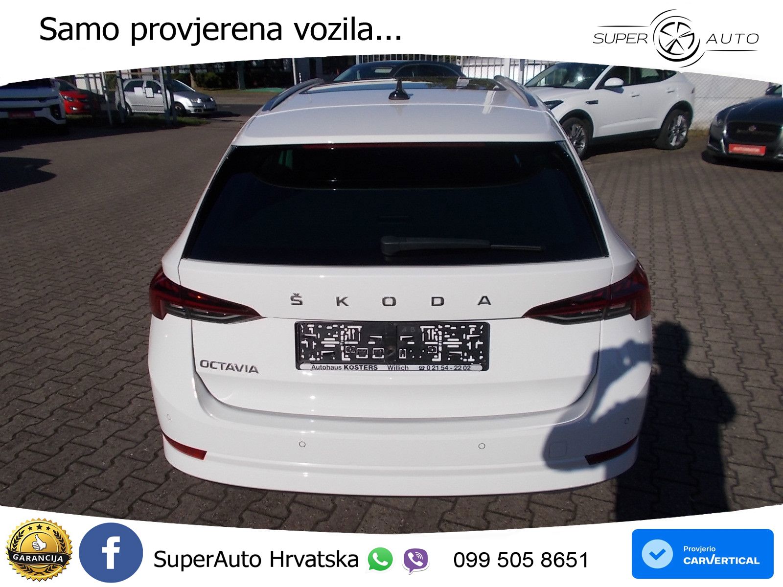 Škoda Octavia Combi 2.0 TDI (150 KS) DSG LED+GR SJED+ACC