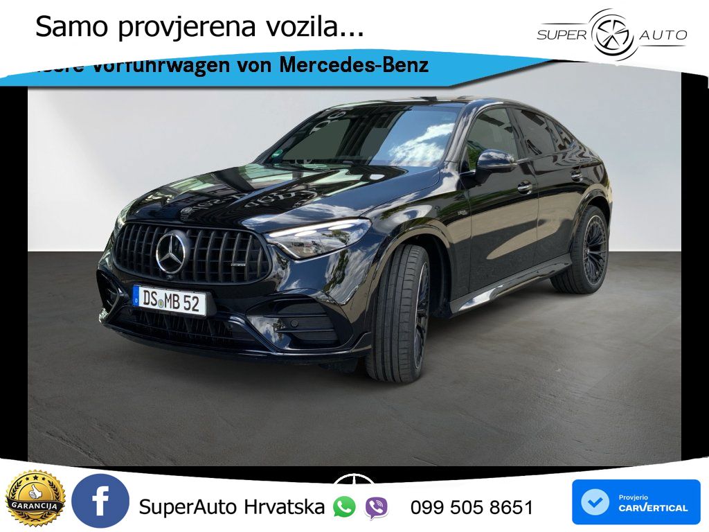 Mercedes GLC Coupe AMG 53 (449 KS) 4MATIC+ AMG SPEEDSHIFT TCT 9G ACC+GR SJED+360+PANO