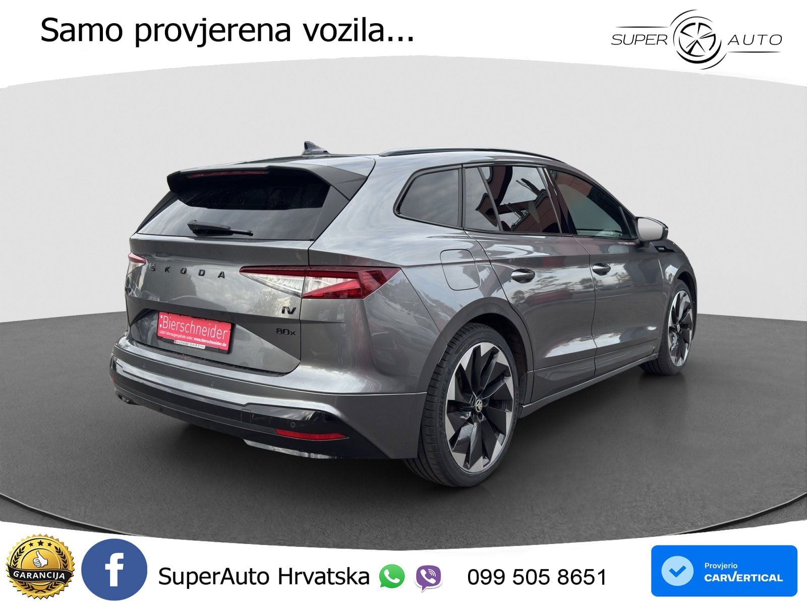 Škoda Enyaq iV 80x 82 kWh (265 KS) AWD SportLine ACC+GR SJED+360+PANO