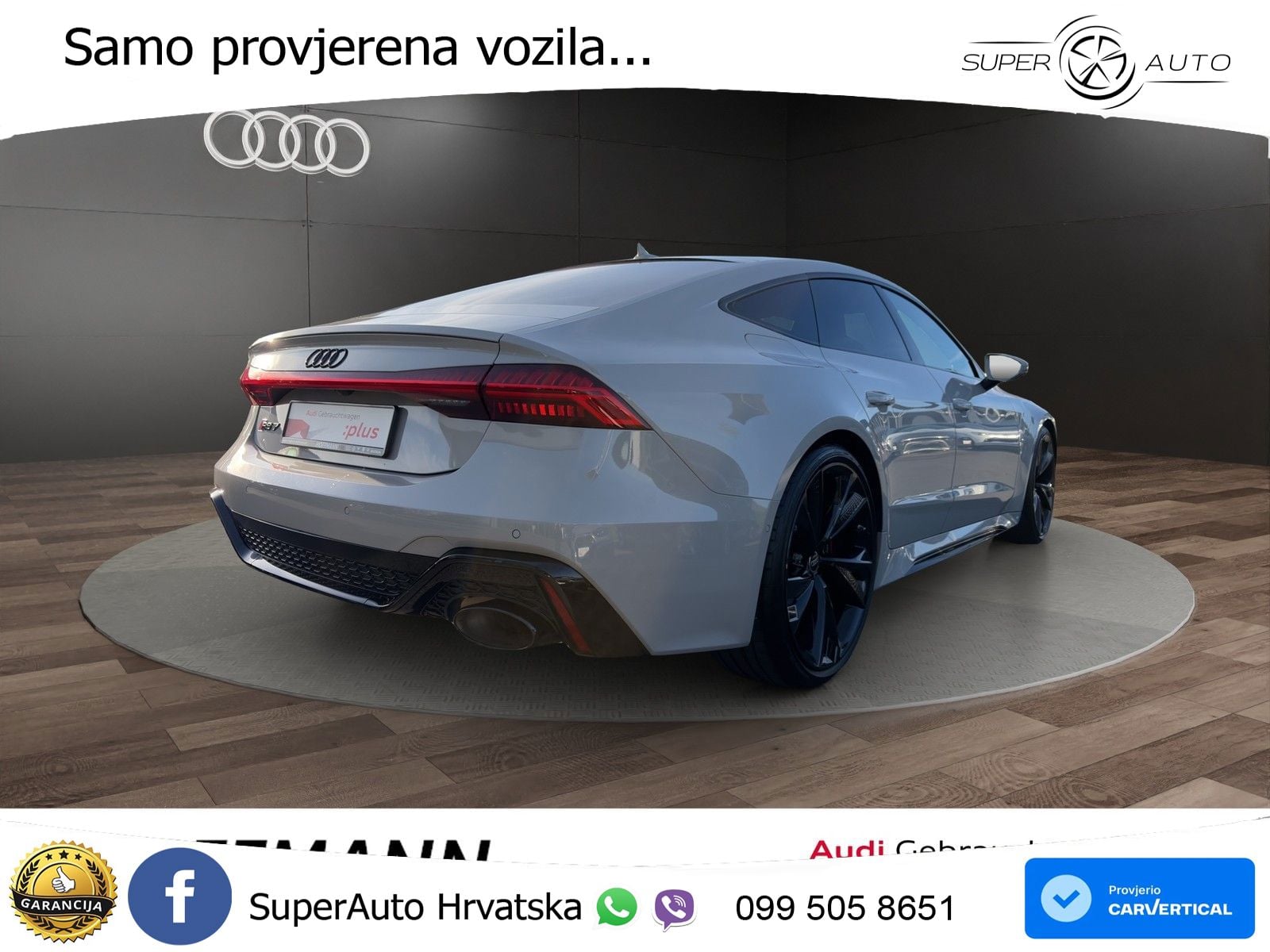 Audi RS7 4.0 TFSI V8 (600 KS) quattro tiptronic LED+GR SJED+ACC