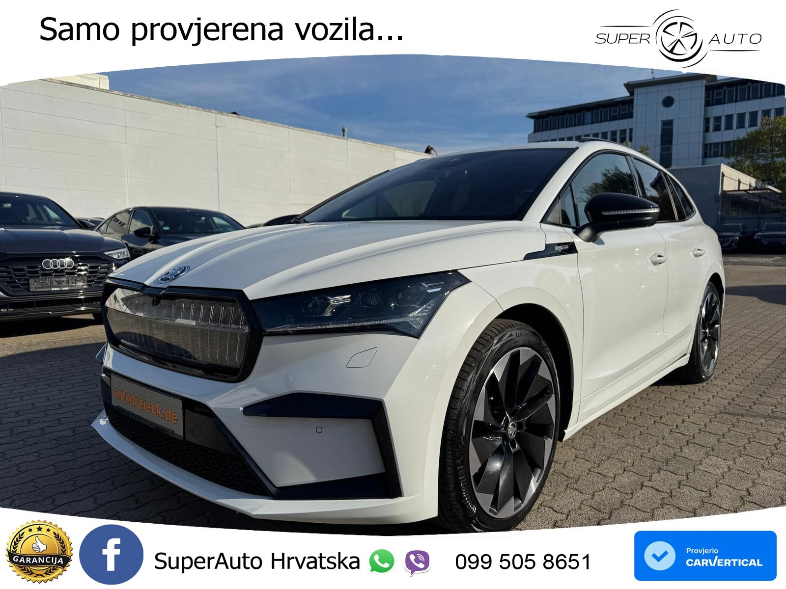 Škoda Enyaq iV 80 82 kWh (204 KS) SportLine LED+GR SJED+ACC