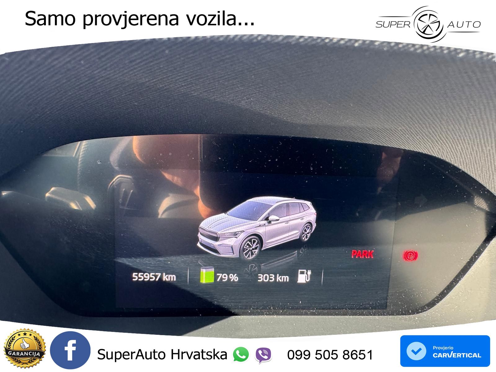 Škoda Enyaq iV 80 82 kWh (204 KS) SportLine LED+GR SJED+ACC