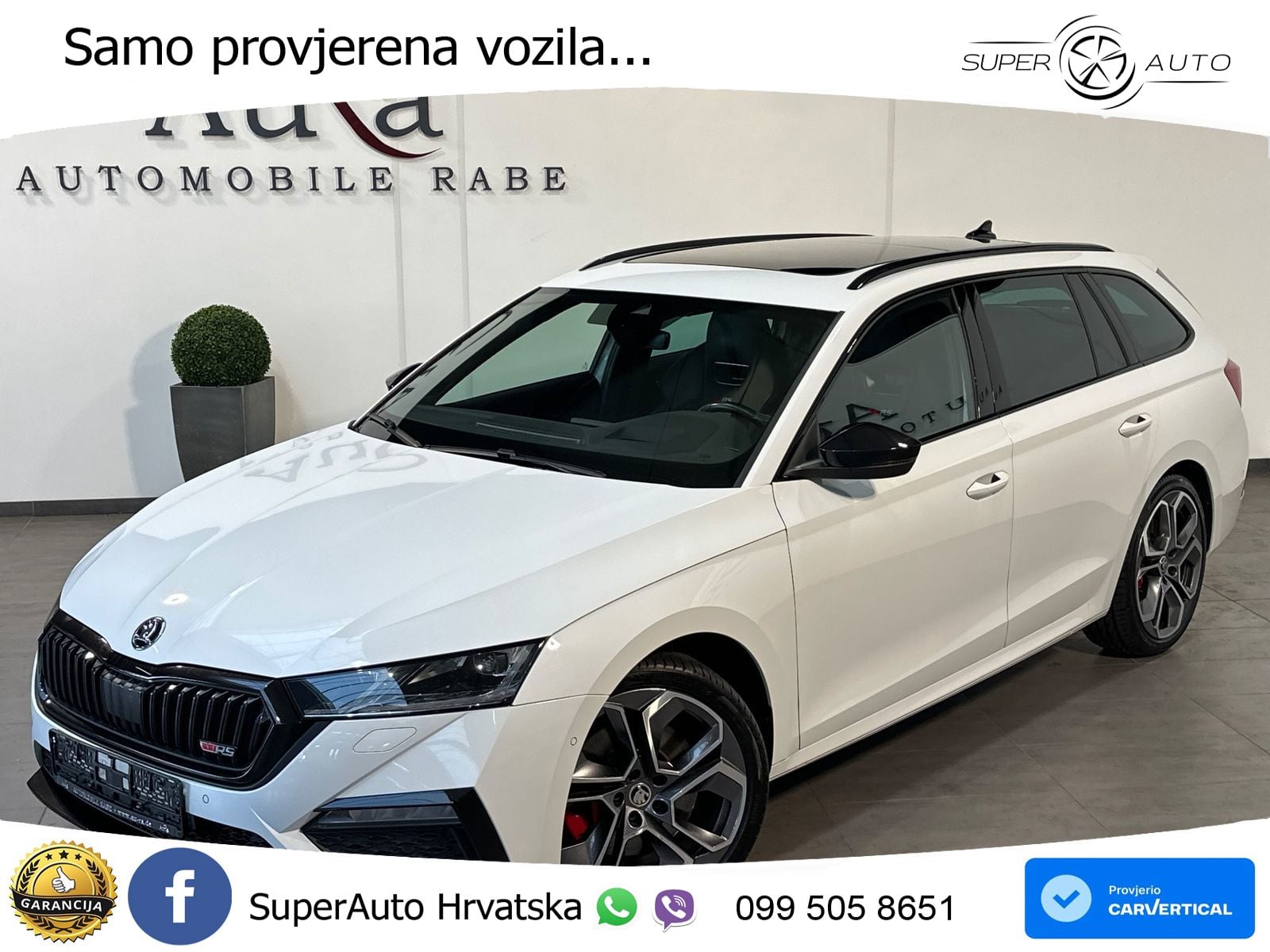 Škoda Octavia Combi RS 2.0 TSI (245 KS) DSG LED+GR SJED+ACC