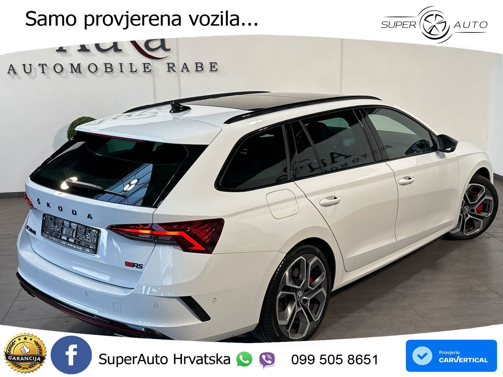 Škoda Octavia Combi RS 2.0 TSI (245 KS) DSG LED+GR SJED+ACC