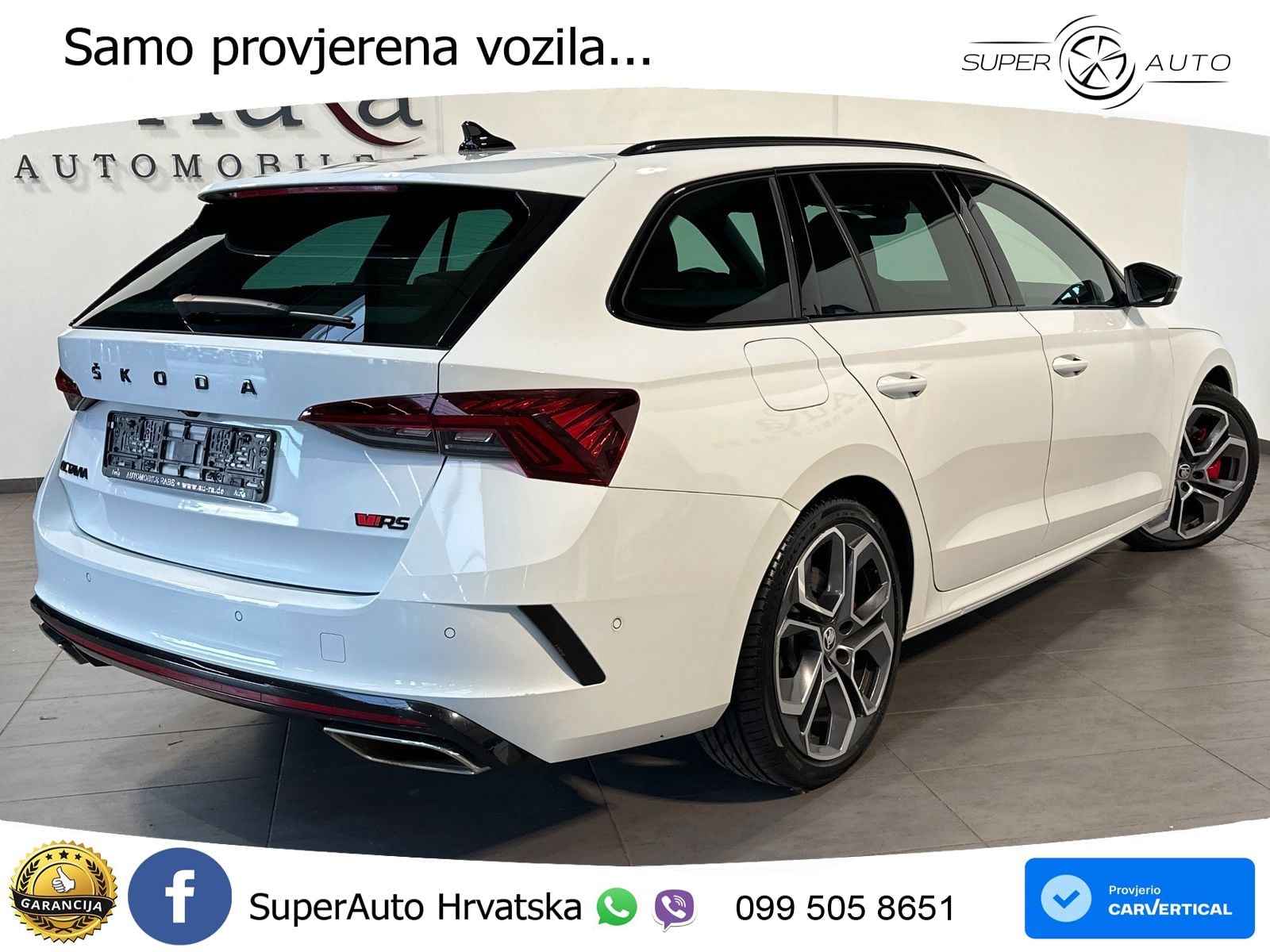 Škoda Octavia Combi RS 2.0 TSI (245 KS) DSG LED+GR SJED+ACC