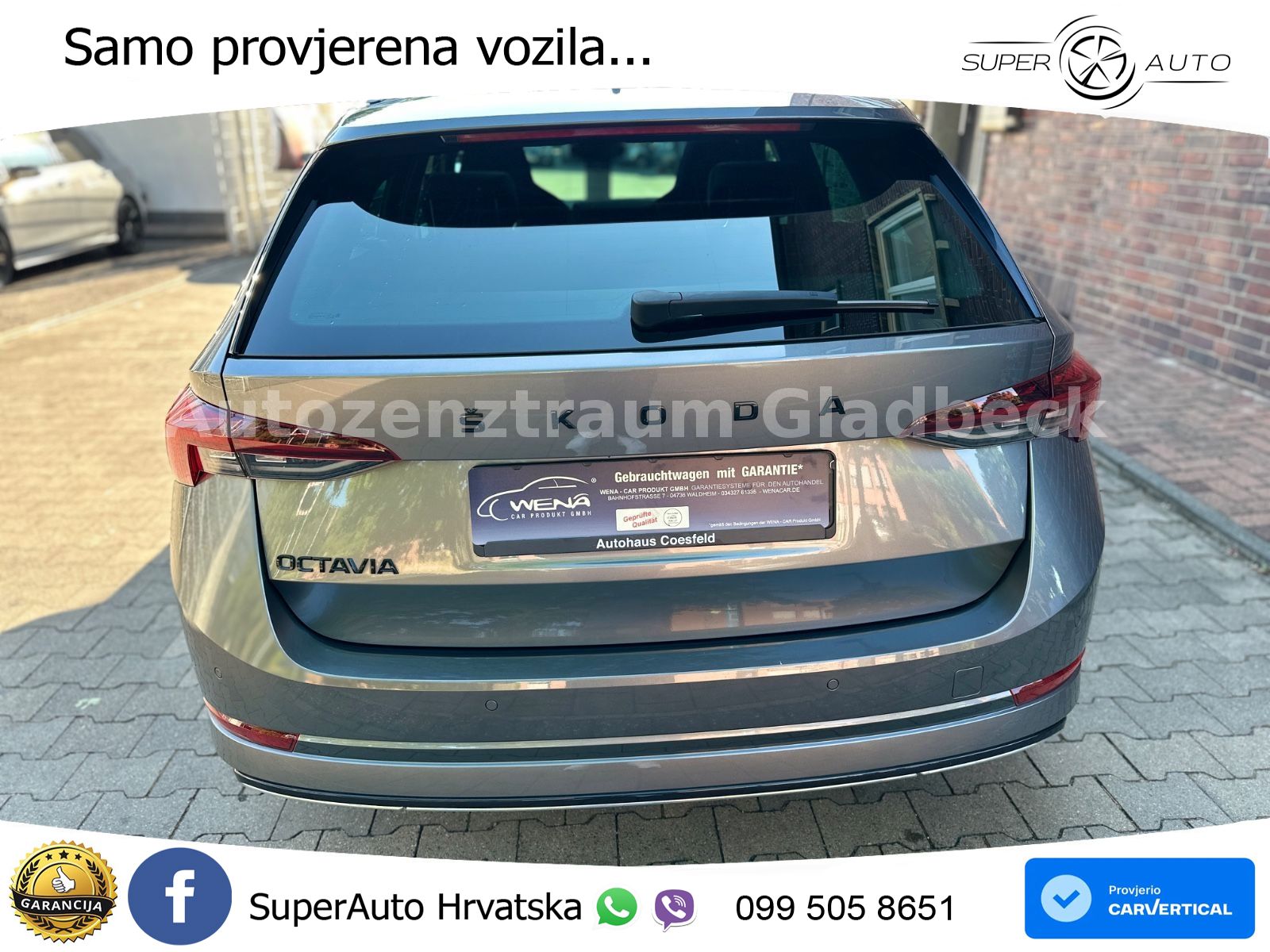 Škoda Octavia Combi 2.0 TSI (190 KS) 4x4 DSG SportLine LED+GR SJED+ACC