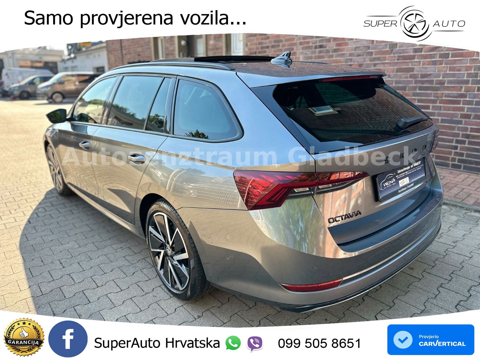 Škoda Octavia Combi 2.0 TSI (190 KS) 4x4 DSG SportLine LED+GR SJED+ACC