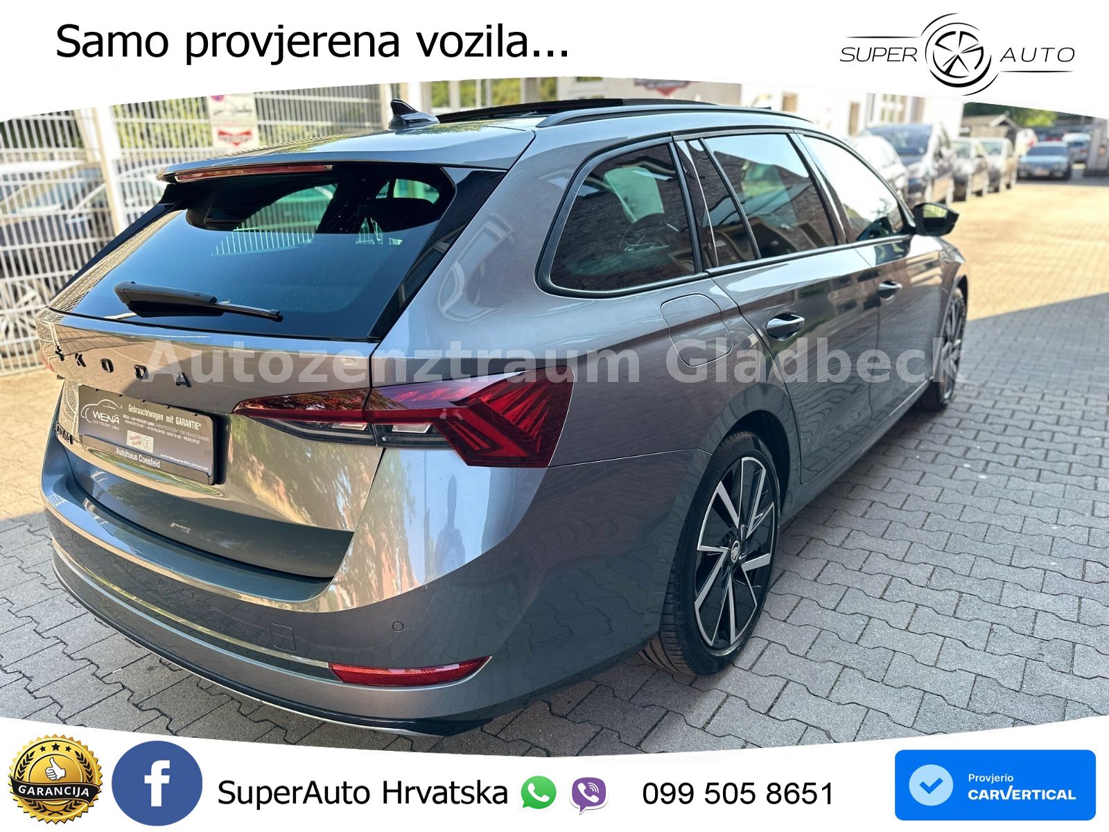 Škoda Octavia Combi 2.0 TSI (190 KS) 4x4 DSG SportLine LED+GR SJED+ACC