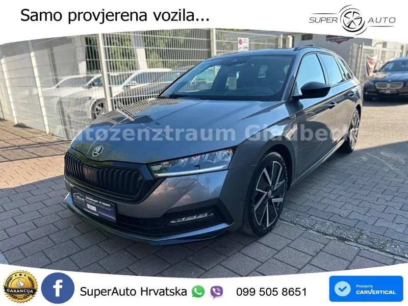 Škoda Octavia Combi 2.0 TSI (190 KS) 4x4 DSG SportLine LED+GR SJED+ACC