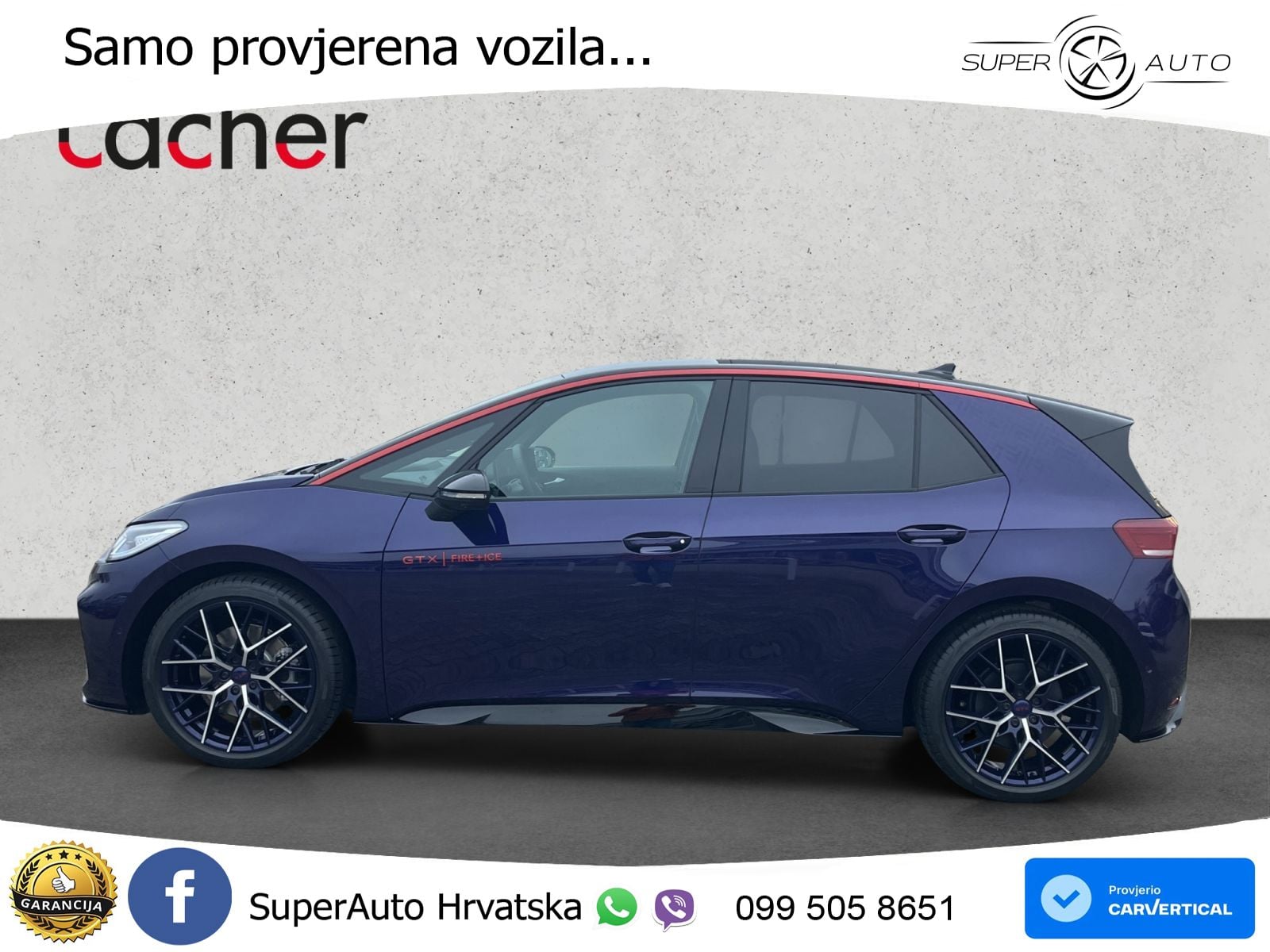 Volkswagen ID.3 GTX Performance 84 kWh (326 KS) LED+GR SJED+ACC