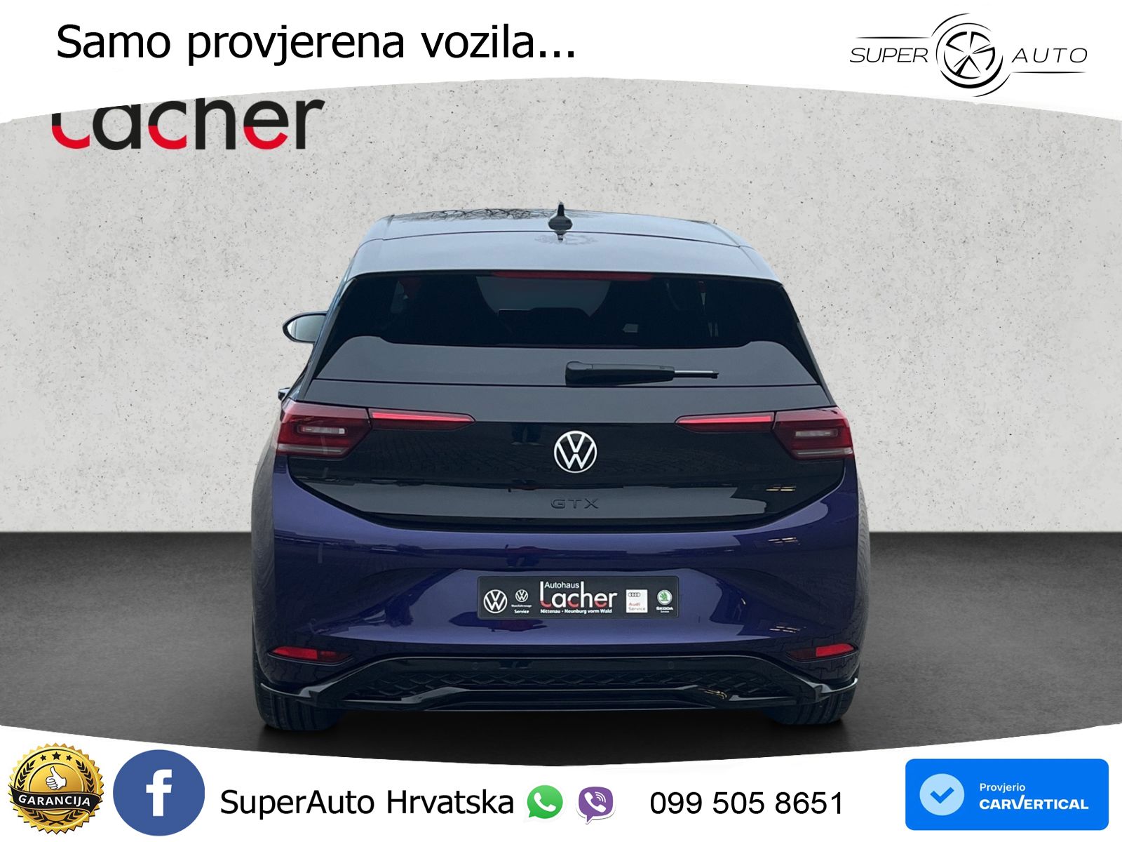 Volkswagen ID.3 GTX Performance 84 kWh (326 KS) LED+GR SJED+ACC