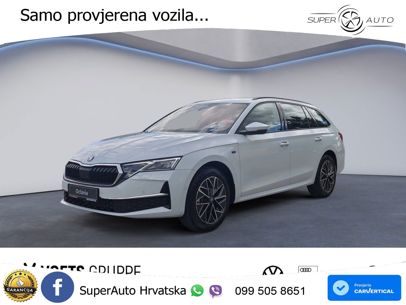 Škoda Octavia Combi 2.0 TDI (150 KS) DSG MATRIX+GR SJED+KAM