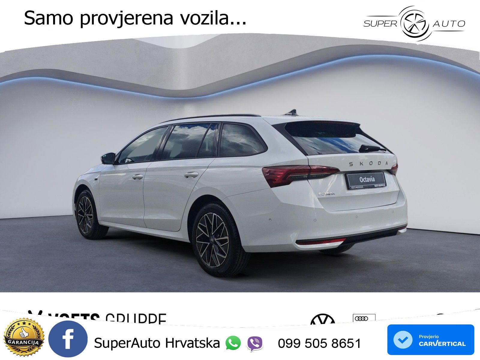 Škoda Octavia Combi 2.0 TDI (150 KS) DSG MATRIX+GR SJED+KAM