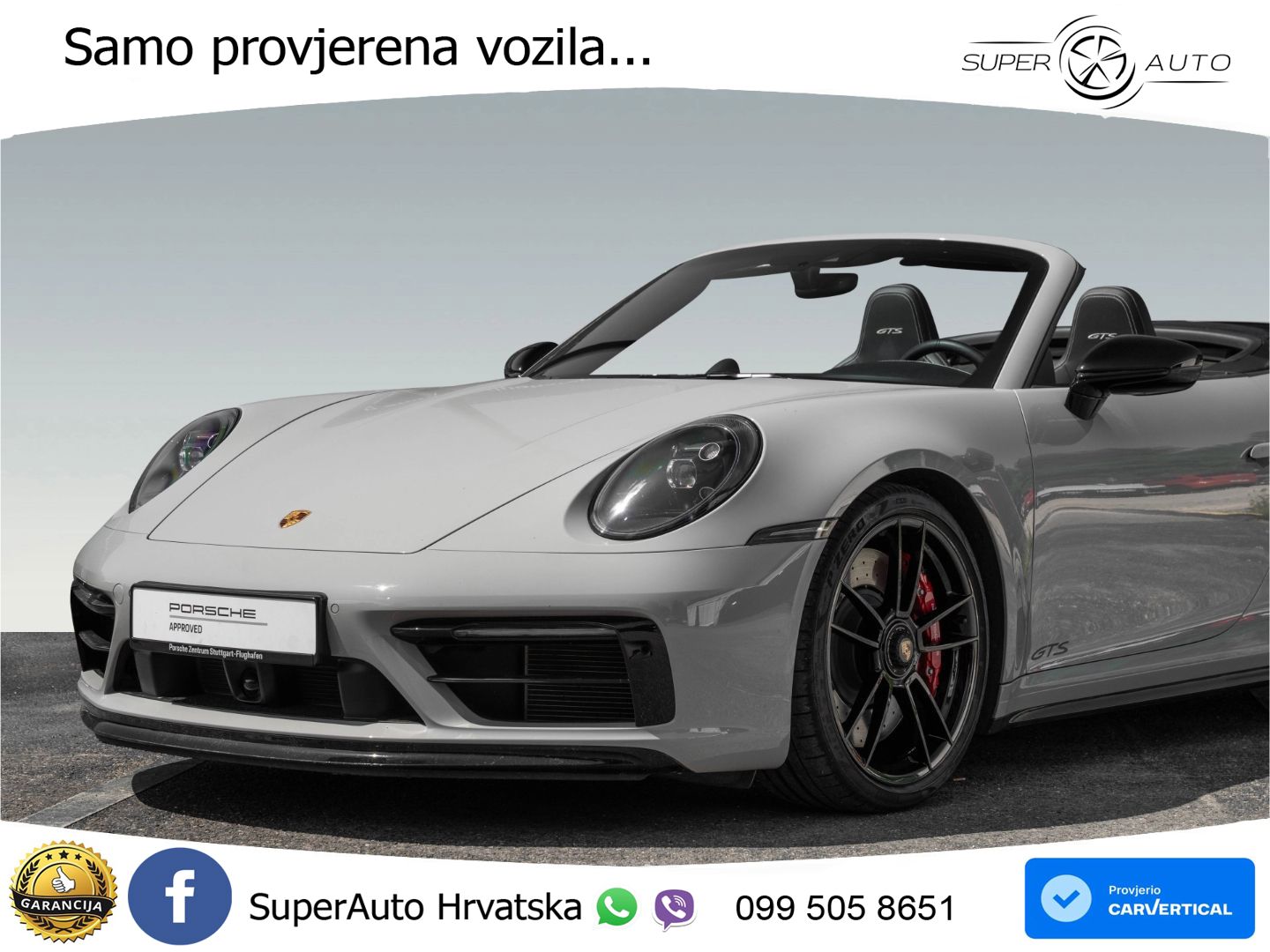 Porsche 911 Carrera 4 GTS Cabriolet 3.0 (480 KS) PDK LED+GR SJED+ACC