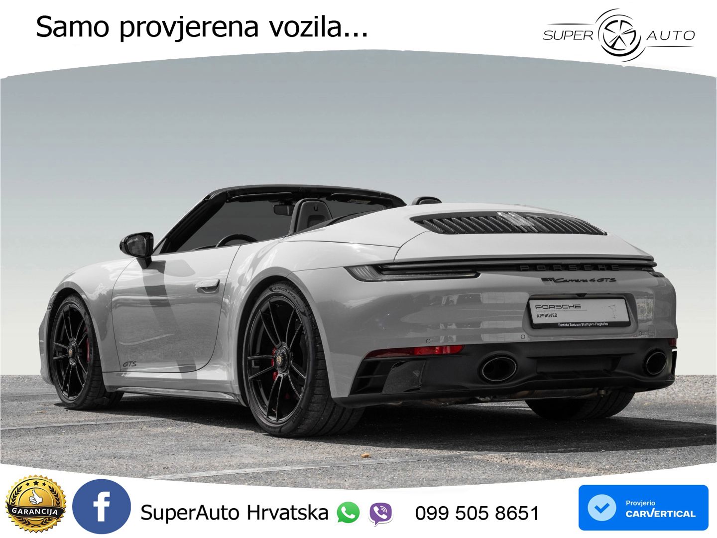 Porsche 911 Carrera 4 GTS Cabriolet 3.0 (480 KS) PDK LED+GR SJED+ACC