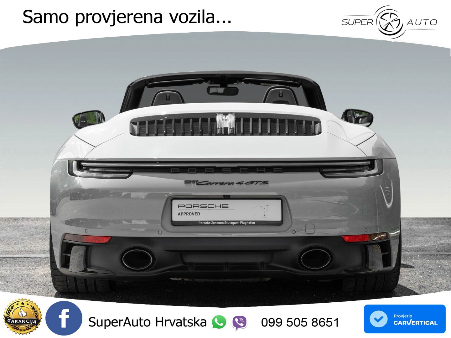 Porsche 911 Carrera 4 GTS Cabriolet 3.0 (480 KS) PDK LED+GR SJED+ACC