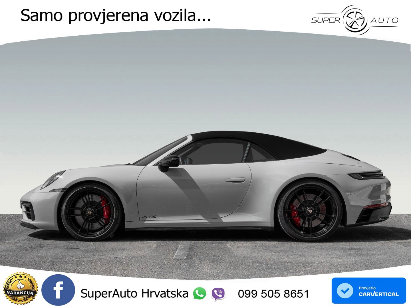 Porsche 911 Carrera 4 GTS Cabriolet 3.0 (480 KS) PDK LED+GR SJED+ACC