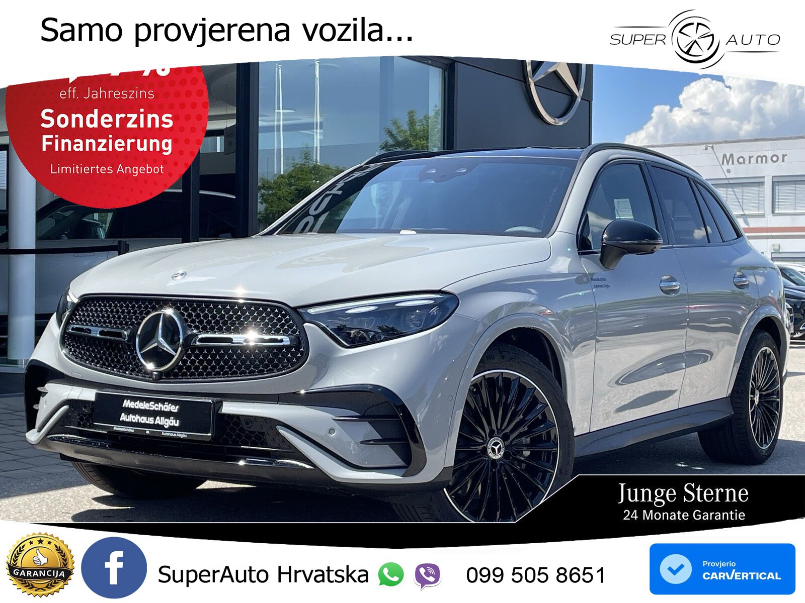 Mercedes GLC 450d (367 KS) 4MATIC 9G-TRONIC AMG ZRAČNI+ACC+GR SJED+KAM+PANO