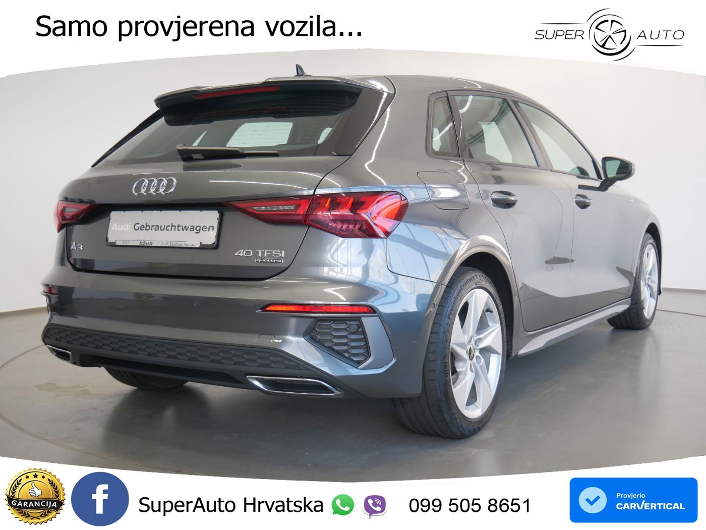 Audi A3 40 TFSI (190 KS) quattro S tronic S line