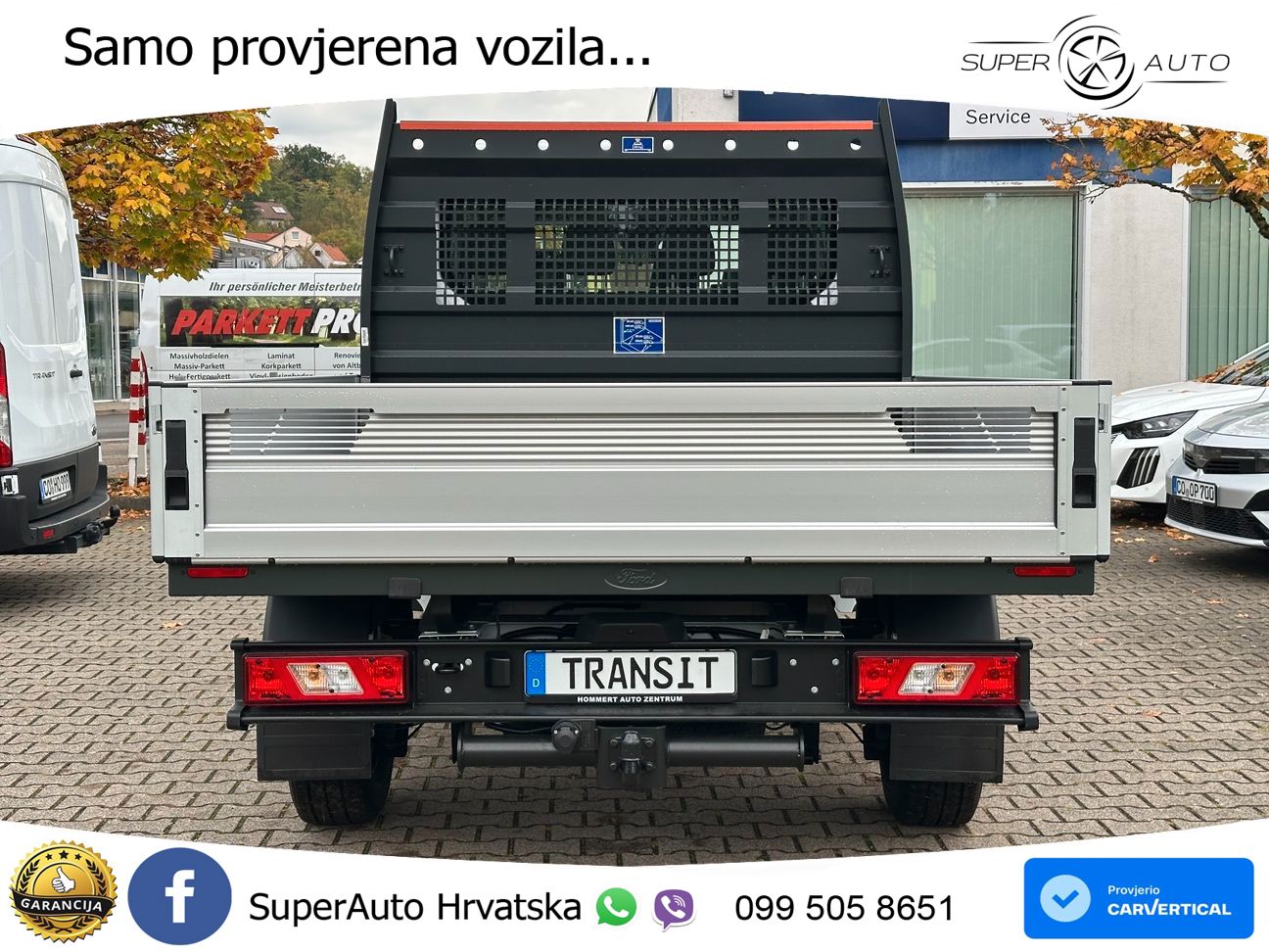 Ford Transit Pritsche DoKa Trend 350 L3 AHK*SHZ*CAM* 165 KS