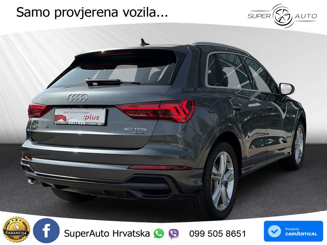 Audi Q3 40 TFSI (190 KS) quattro S tronic S line LED+GR SJED+ACC