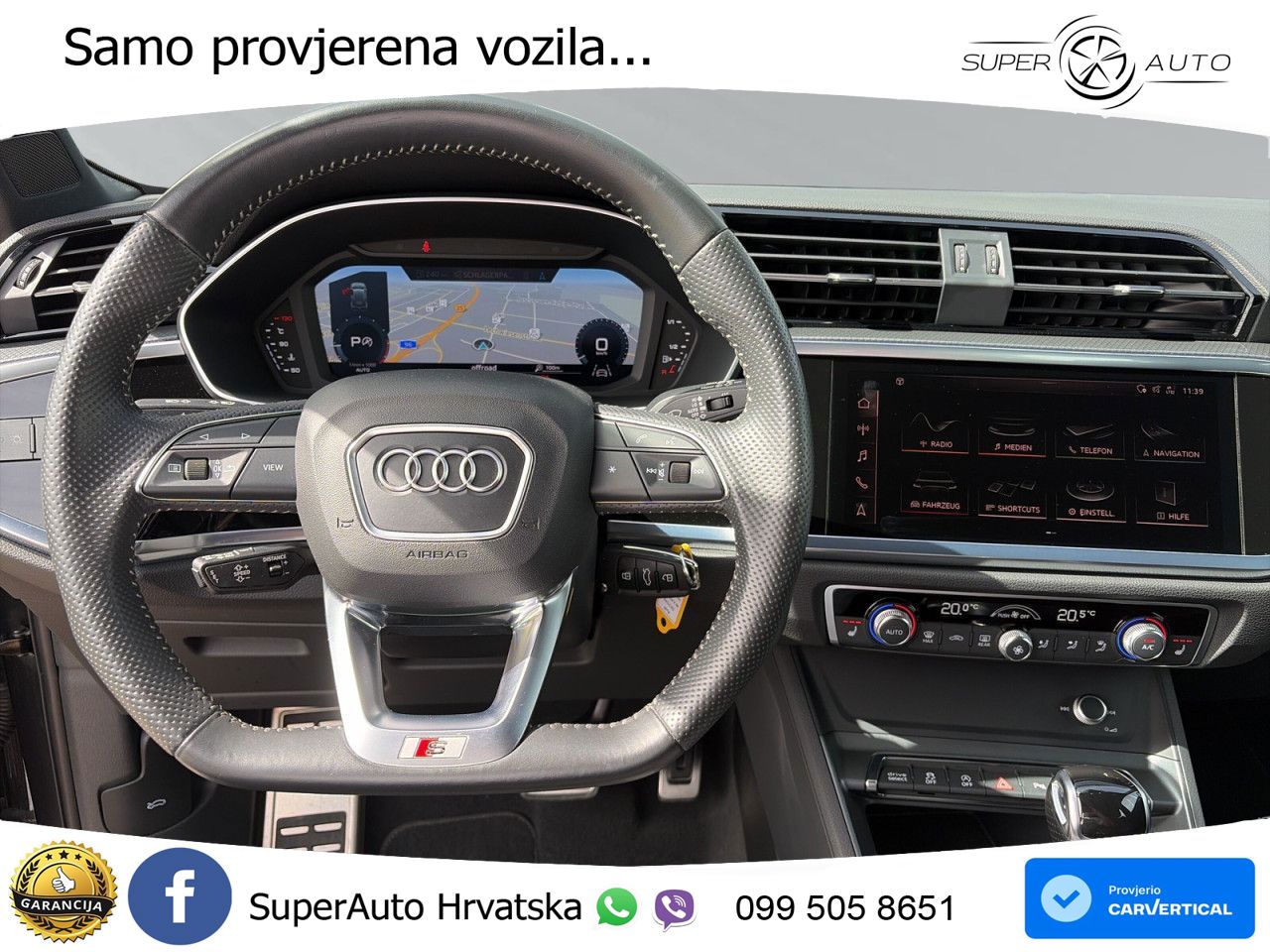 Audi Q3 40 TFSI (190 KS) quattro S tronic S line LED+GR SJED+ACC