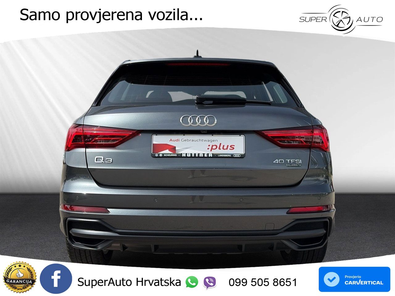 Audi Q3 40 TFSI (190 KS) quattro S tronic S line LED+GR SJED+ACC