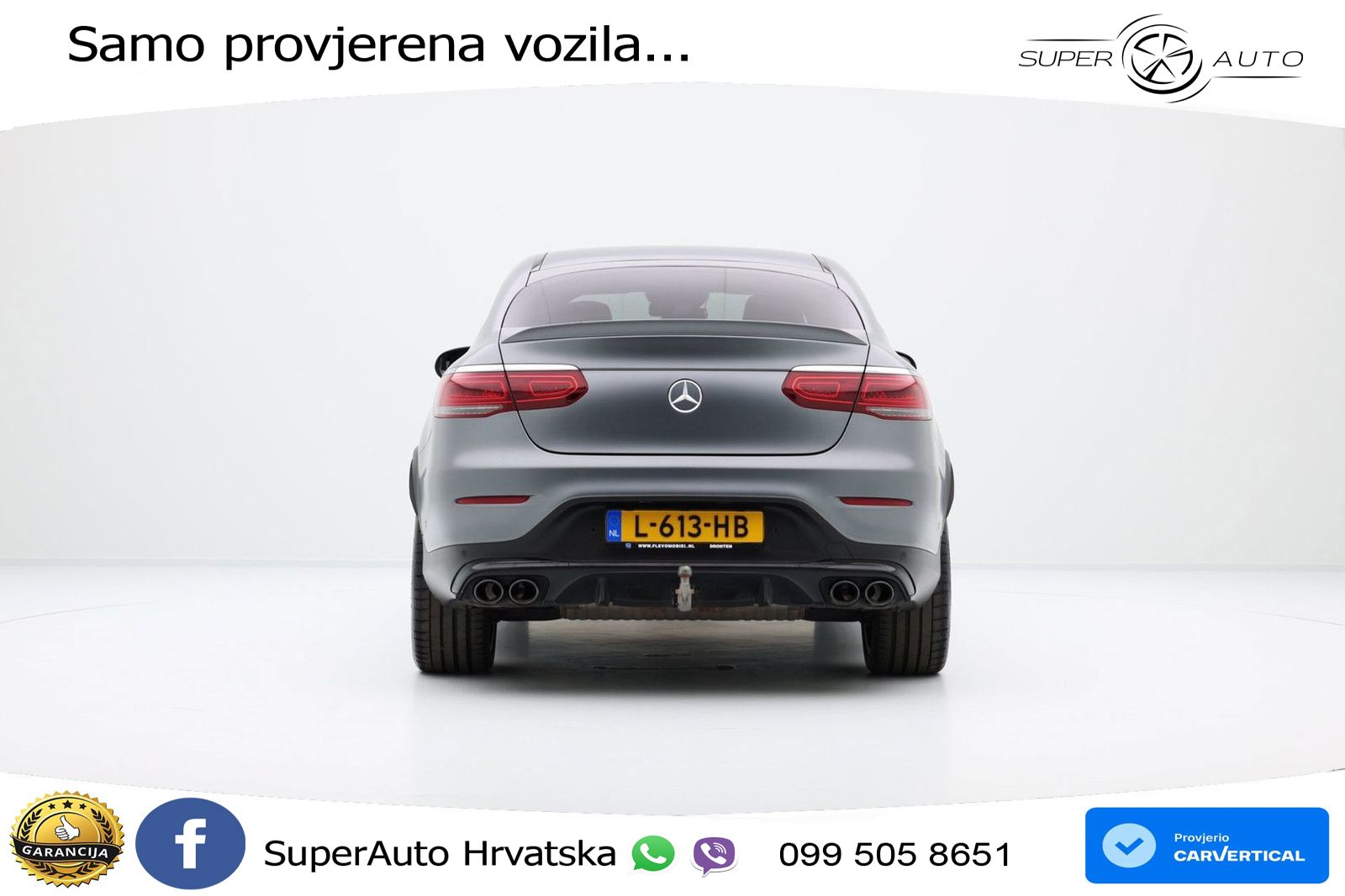 Mercedes GLC Coupe AMG 43 V6 (390 KS) 4MATIC TCT ZRAČNI+ACC+GR SJED+KAM+PANO
