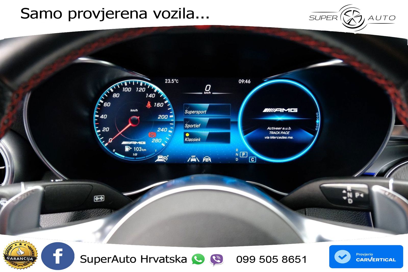 Mercedes GLC Coupe AMG 43 V6 (390 KS) 4MATIC TCT ZRAČNI+ACC+GR SJED+KAM+PANO