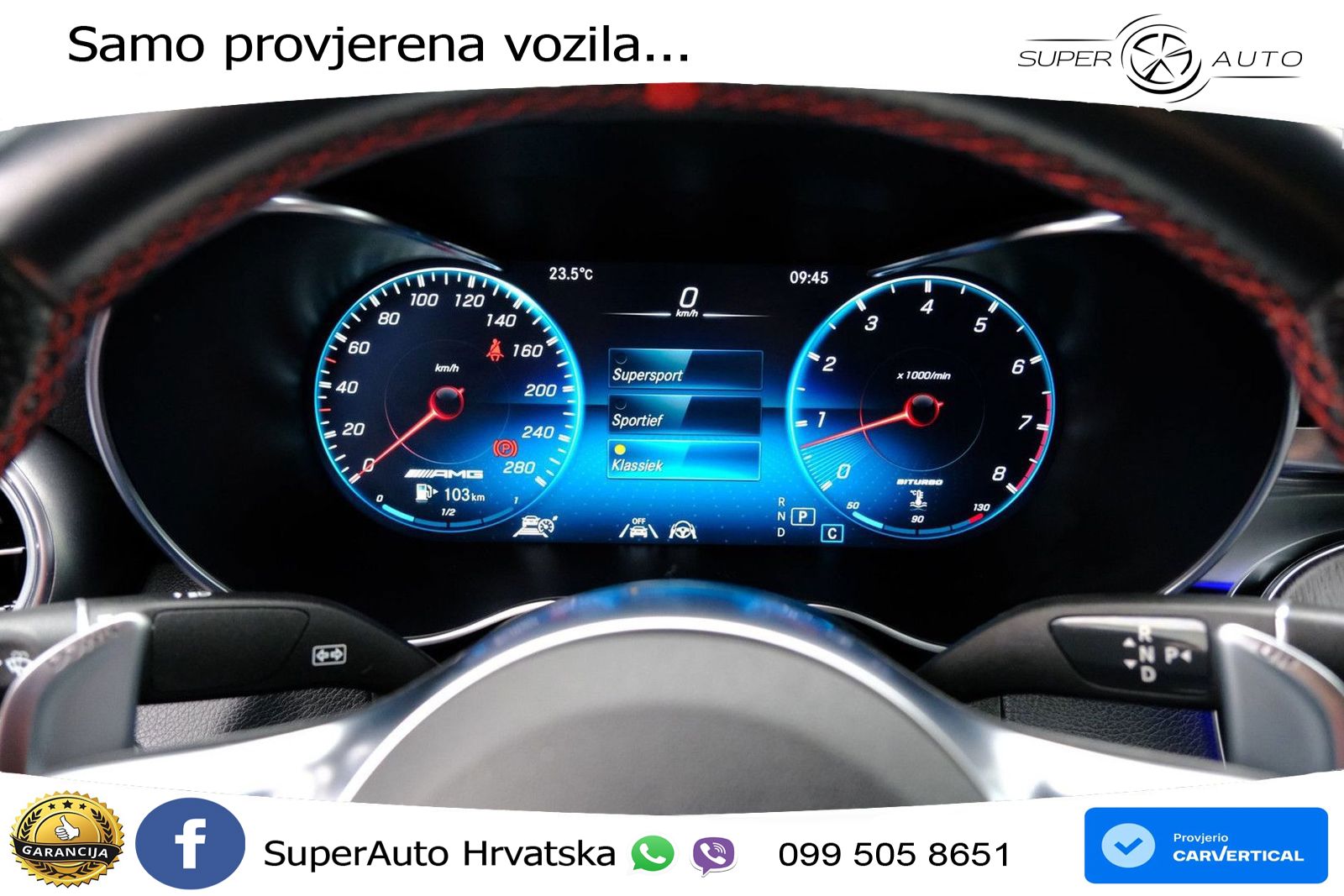Mercedes GLC Coupe AMG 43 V6 (390 KS) 4MATIC TCT ZRAČNI+ACC+GR SJED+KAM+PANO