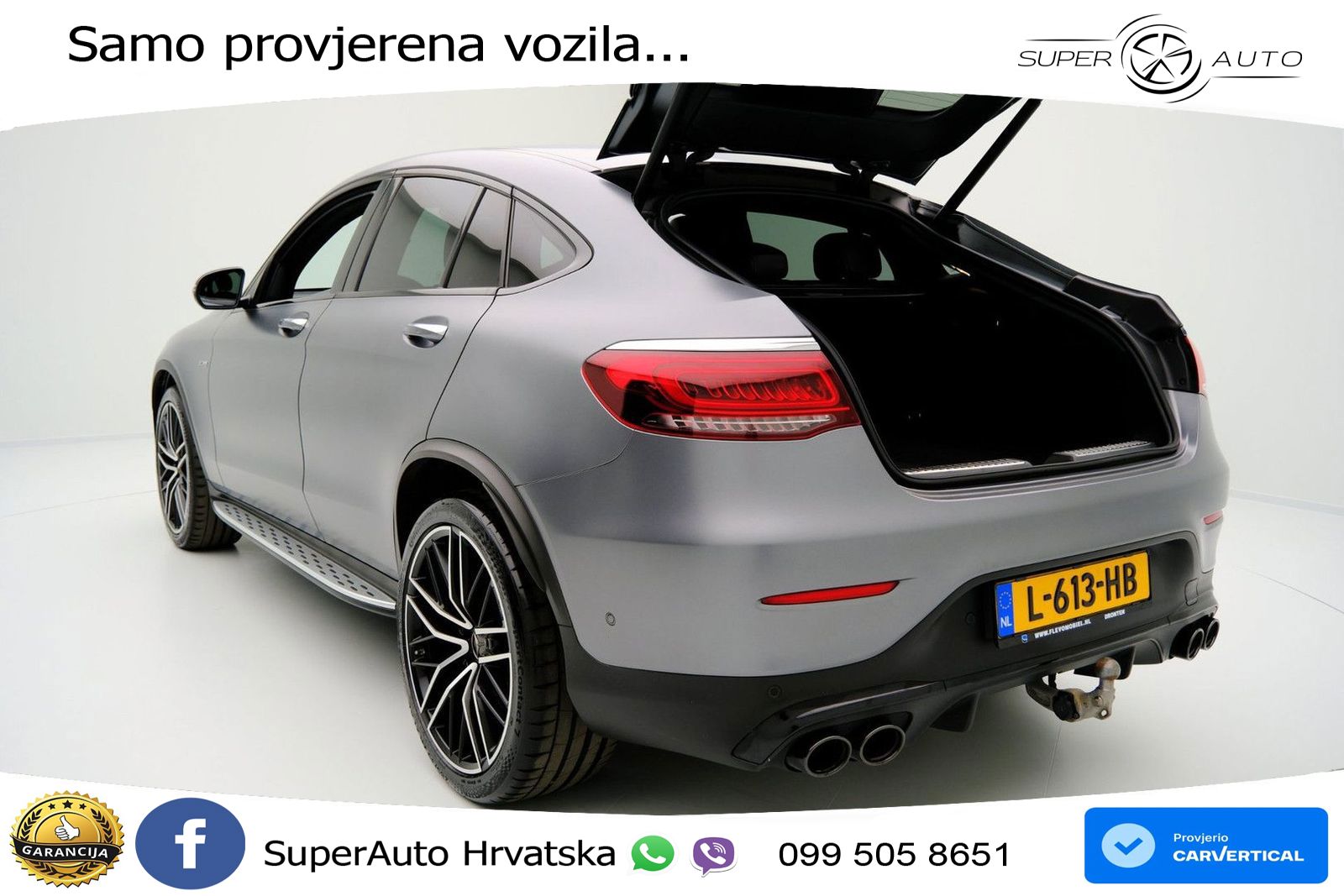 Mercedes GLC Coupe AMG 43 V6 (390 KS) 4MATIC TCT ZRAČNI+ACC+GR SJED+KAM+PANO