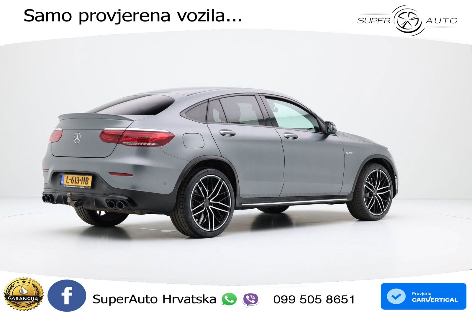 Mercedes GLC Coupe AMG 43 V6 (390 KS) 4MATIC TCT ZRAČNI+ACC+GR SJED+KAM+PANO