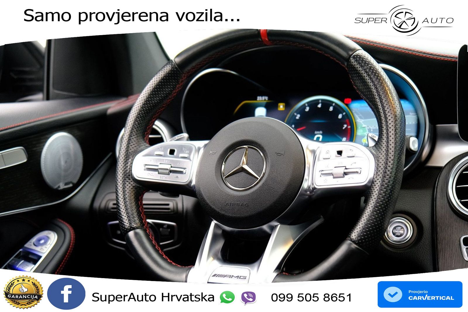 Mercedes GLC Coupe AMG 43 V6 (390 KS) 4MATIC TCT ZRAČNI+ACC+GR SJED+KAM+PANO