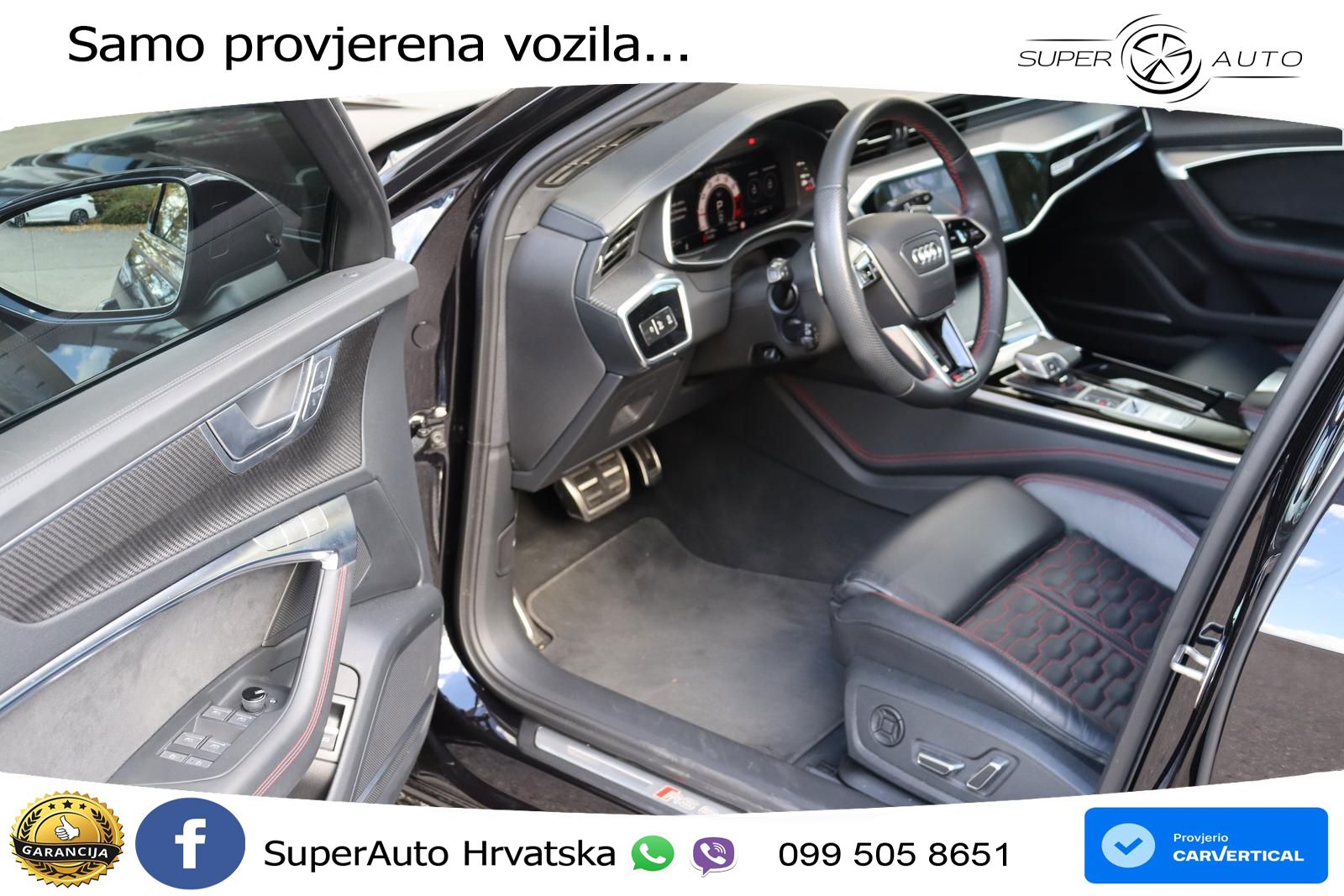 Audi RS6 Avant 4.0 TFSI V8 performance (630 KS)  quattro tiptronic ZRAČNI+ACC+GR SJED+KAM+PANO