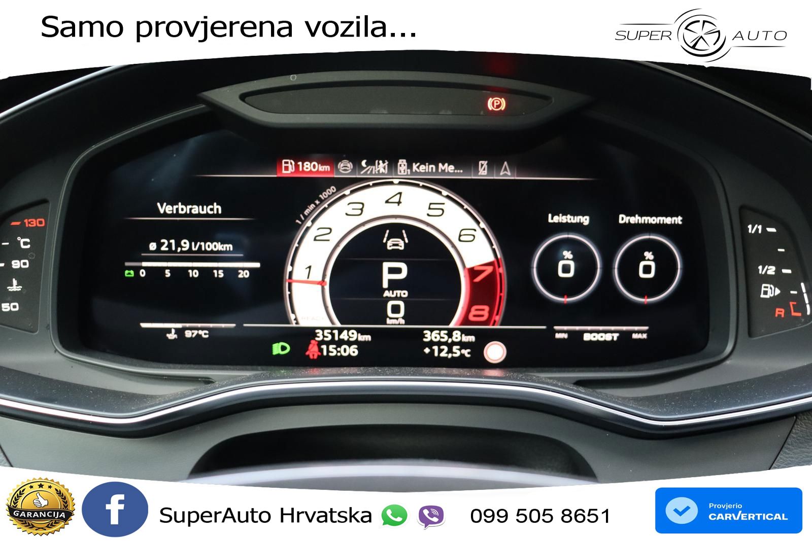 Audi RS6 Avant 4.0 TFSI V8 performance (630 KS)  quattro tiptronic ZRAČNI+ACC+GR SJED+KAM+PANO